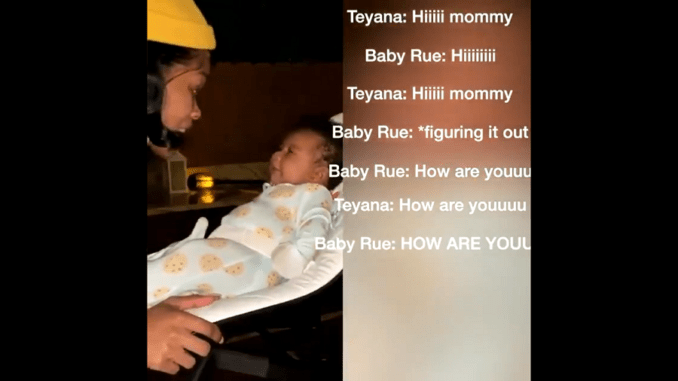 Teyana Taylor Is In Shock After Her 3-Month-Old Daughter Starts Talking