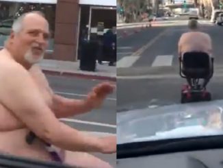 Video Shows Man Casually Riding a Scooter With His Cheeks Out