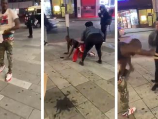 Woman Makes Her Man Strip On The Street After Catching Him Cheating