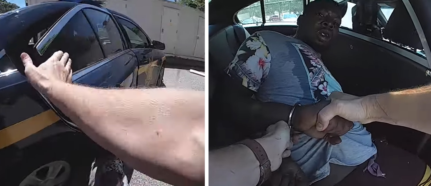 Body Camera Footage Captures Handcuffed Man Being Hit In The Head With Patrol Car Door