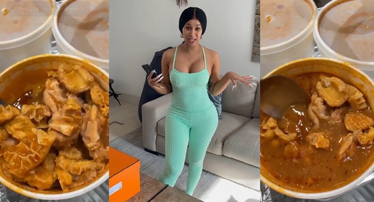 Cardi B Cooks a Cow Tripe Dish That Leaves Fans Confused in Viral Video