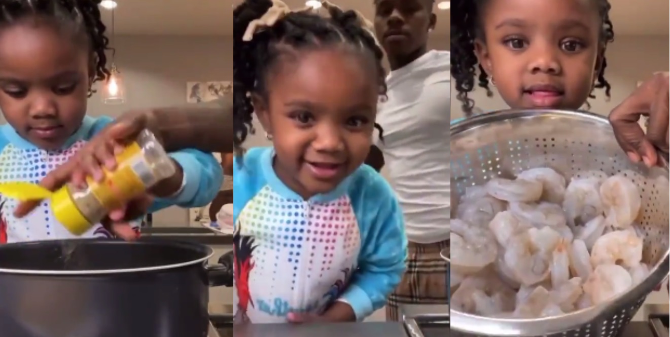 DaBaby & His Daughter Cook Together