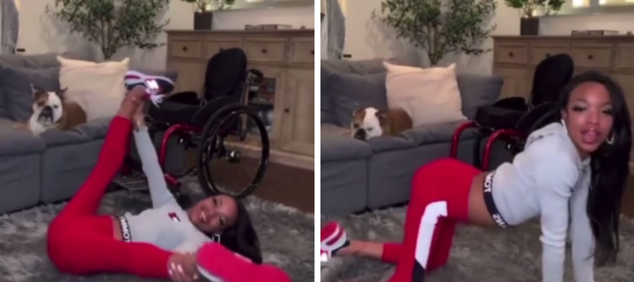 Disabled Woman Drops It Low To Cardi B's 'WAP'