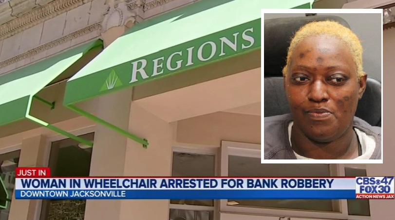 Florida Woman Robs Bank & Gets Arrested After Police Catch Her Fleeing In Her Electric Wheelchair