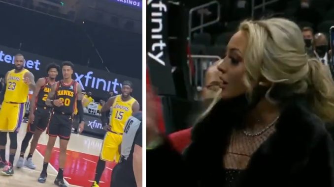 Lebron Has Some Words For Courtside Karen 'Sit Your A** Down'
