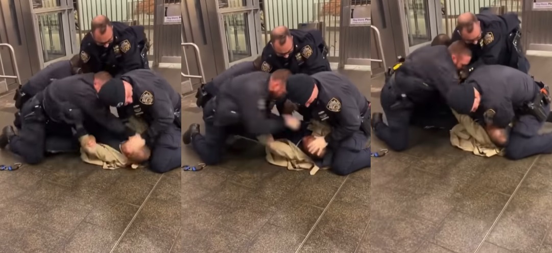 NYPD Officer Punches Man In The Head Numerous Times During An Arrest Inside A Manhattan Subway Station