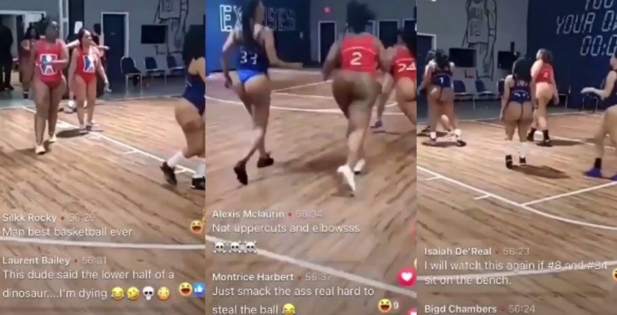 These Ladies Are Playing Full Courts Swimsuit Basketball