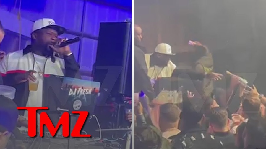 Video Shows 50 Cent Hosting Super Bowl Party in Tampa