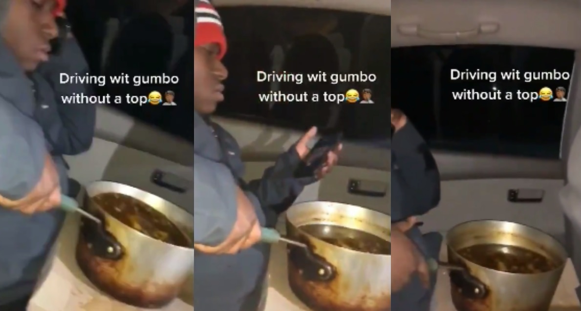 Who Made This Boy Ride Around With A Pot Of Gumbo and No Lid