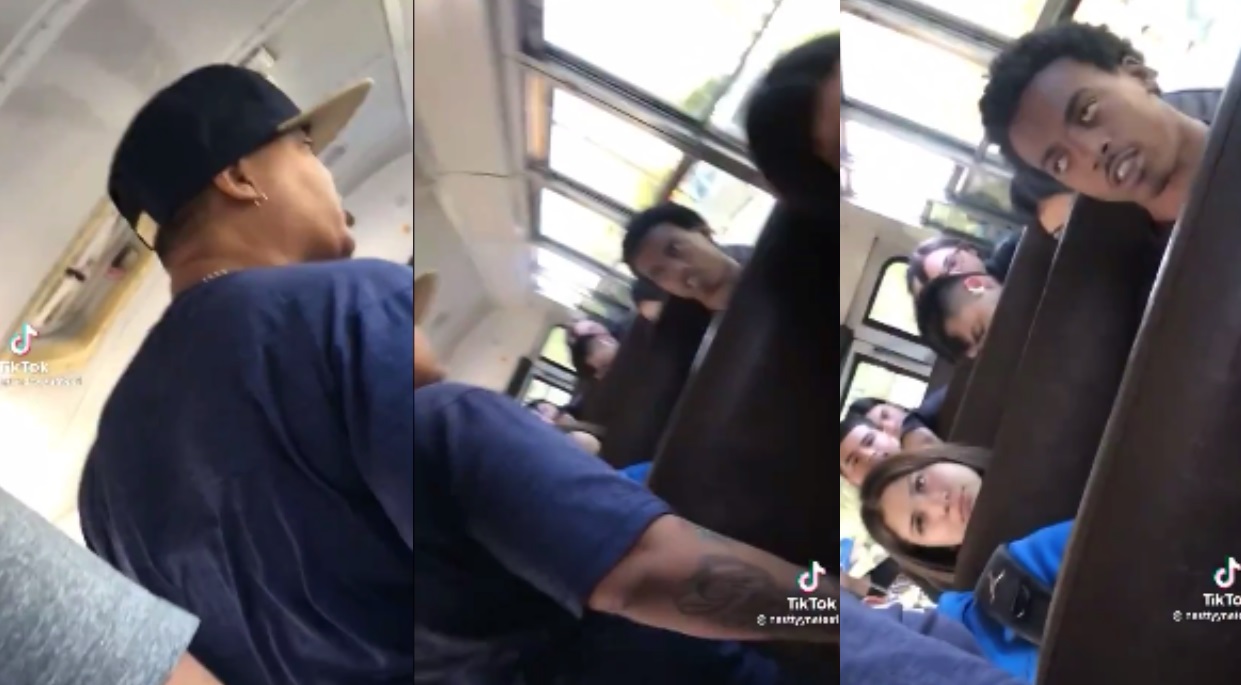 Grown Woman Confronts Teen On Bus For Throwing S**t at Her Car