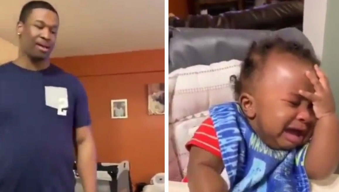 Baby Was Crushed After Seeing His Dad Without A Beard