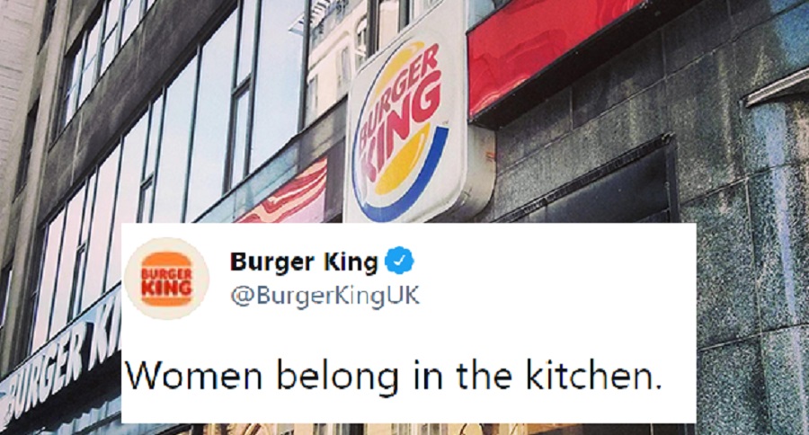 Burger King Tweeted 'Women belong in the kitchen'...Guess What Happened Next