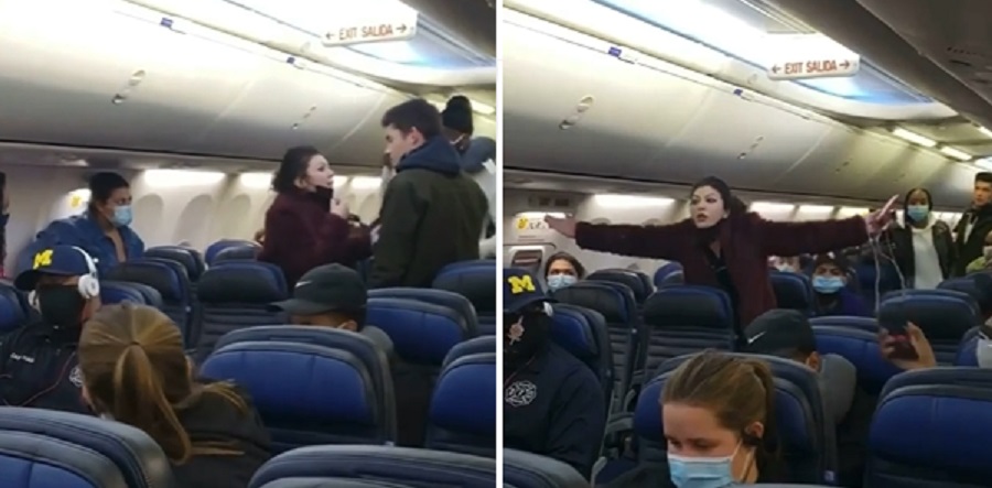 Mask Dispute on a Plane Gets Heated