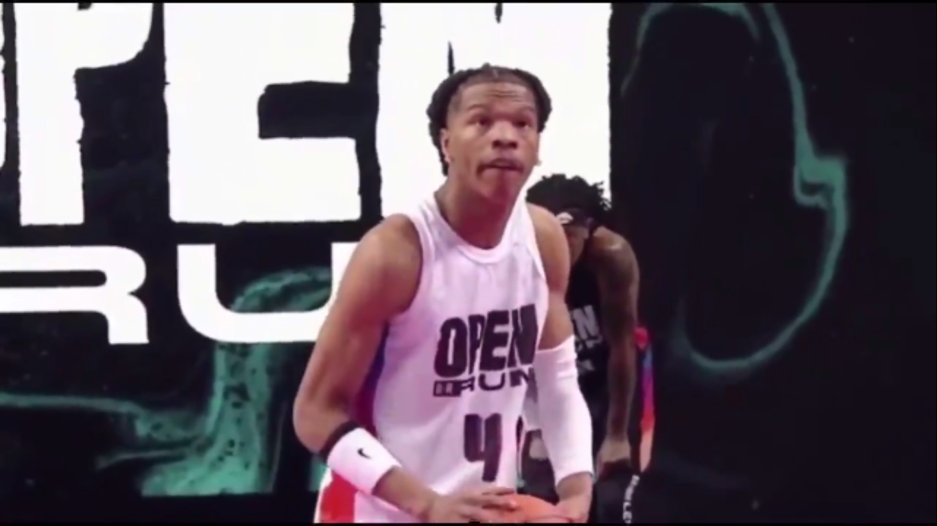 Rapper Lil Baby Misses A Free Throw Horribly During A Celebrity Basketball Game