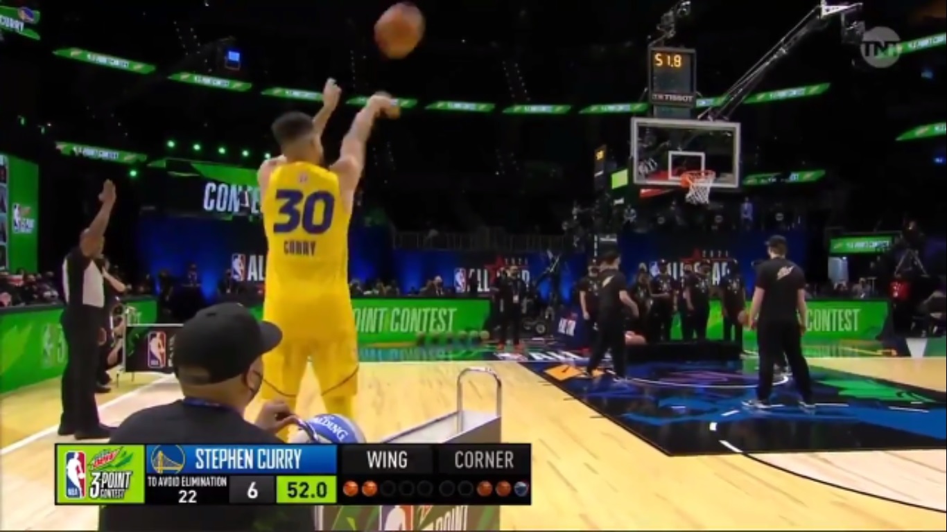 Steph Curry Puts On A Shooting Clinic During All-Star 3-Point Contest