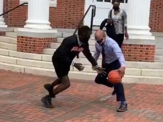 Student Challenges Virginia State's President And Get His Ankles Twisted