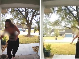 Video Shows Barefoot & Topless Texas Porch Pirate Stealing Nordstrom Dress