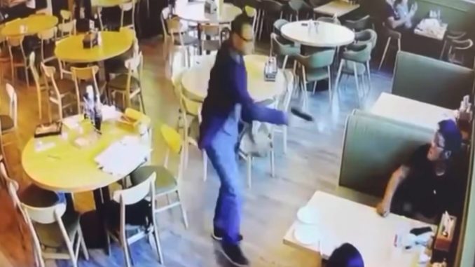 Disturbing Video Footage Shows Gunman Open Fire And Murder His Wife And Another Man In Cali Restaurant