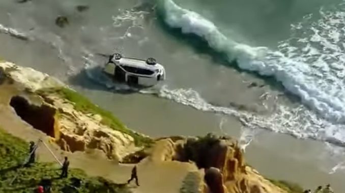 Man Goes Through Guard Rails, Flies Off A Cliff And Miraculously Survives