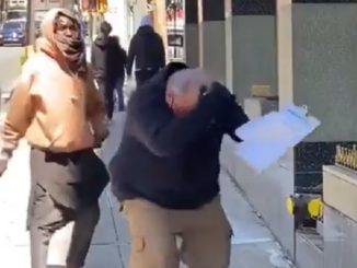NYPD Detective Gets Slapped Across The Head With A Stick By Random Guy