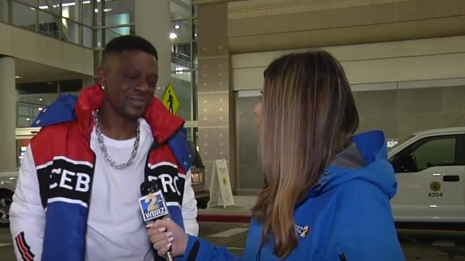 Boosie Badazz Speaks With Reporter About Being Caught In Flash Flood In Baton Rouge