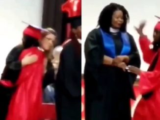 Graduate Lets Her Teacher Know How She Really Feels When She Walks Across The Stage