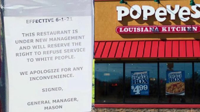 Police Investigate 'Refuse Serving White People' Sign At Missouri Popeyes Drive-Thru