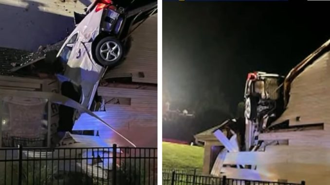 Speeding Car Crashes Through Roof Of St. Louis Home