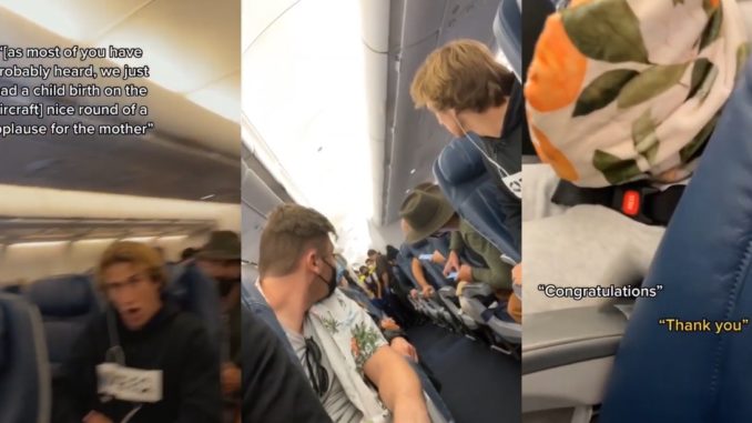 Video Of Passengers Clapping After A Baby Is Born Mid-Flight Over Ocean Goes Viral