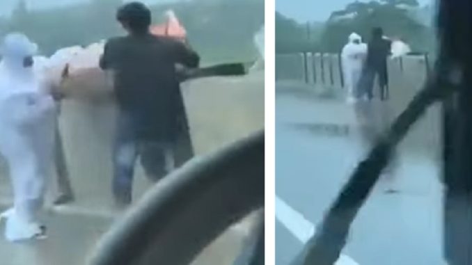 Viral Video Shows Two Men Dumping COVID-19 Patient's Dead Body Into River