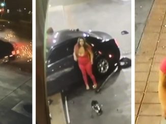 Wild Video Shows Hit-and-Run Crash Spin Car Into Gas Station In Los Angeles