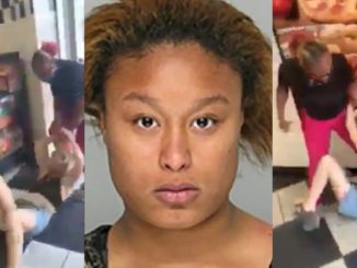 Woman Brutally Beats And Stomps A Customer In Little Caesar's Restaurant