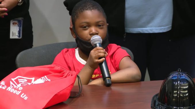7-Year-Old Honored In Chicago For Calling 911 When His Mom Was Having a Seizure