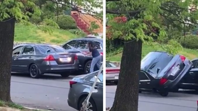 Altercation Between A Man And The Mother of His Child Ends With A Car Flipping