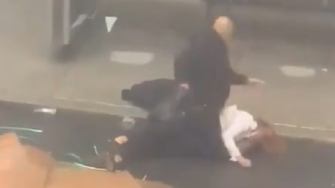 Disturbing Video Shows Jealous Husband Beating His Wife To Death With Crowbar at NYC Bus Stop