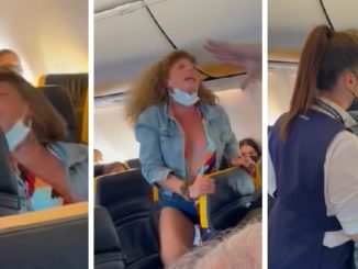 Video Shows Woman Spit On Passenger During Face Mask Meltdown On Flight