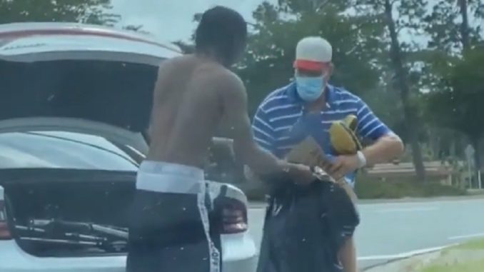 Viral Video Shows Florida A&M Student Giving Belongings Away To Homeless Man