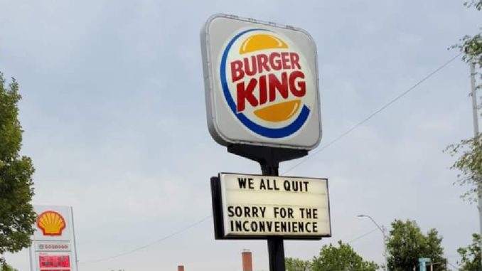 Burger King Sign in Nebraska Goes Viral After Employees Walk Out