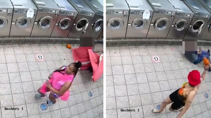 Disturbing Video Shows 2 Women Brutally Assault 69-Year-Old Laundromat Worker in NYC