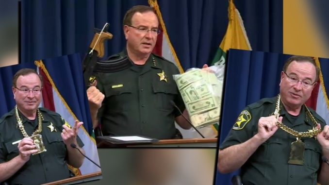 Florida Sherriff Puts On A Chain & Raps a Few Bars After Arresting The 'Bell Gang'