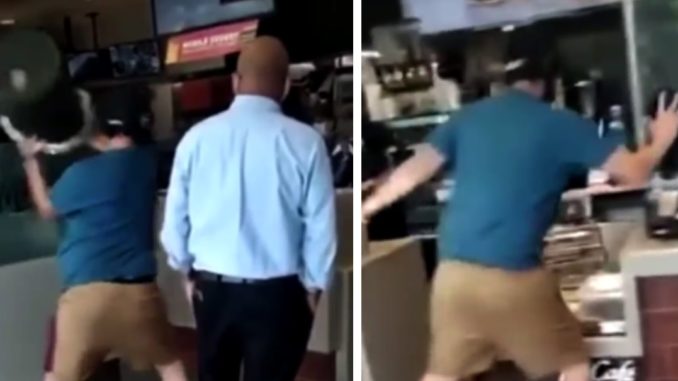 Guy Tells McDonald's Employees To Suck His D*** and Then Start Destroying The Place