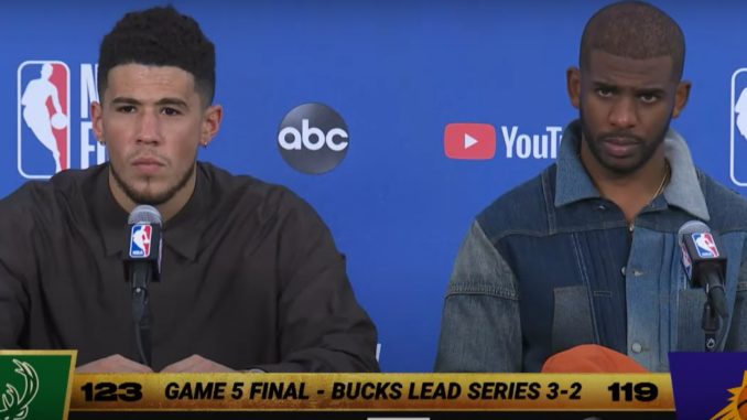 Reporter Asked Devin Booker About Being Disappointed in Chris Paul