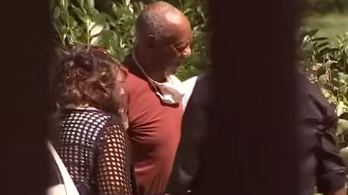 Video Shows Bill Cosby Arriving at Home After Conviction Overturned