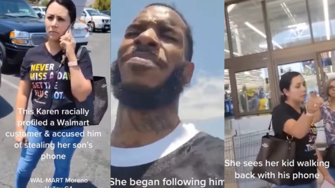 Video Shows ‘Walmart Karen’ Falsely Accusing Black Man of Stealing Son’s Phone in California