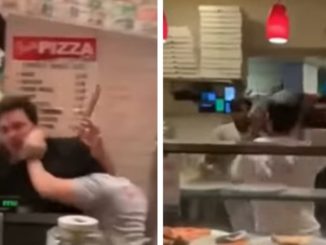 Viral Video Shows Wild A Brawl in NYC Pizza Shop