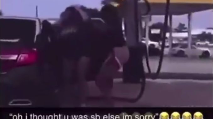 Woman Runs Up And Put Hands On...The Wrong Person & Later Apologizes