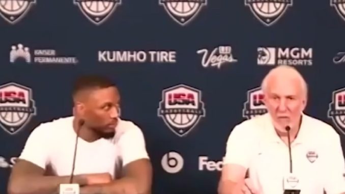 Team USA's Coach Gregg Popovich Checks a Reporter for Disrespecting Opponents