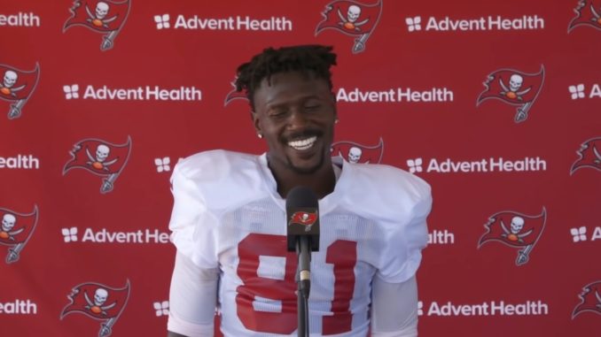 Antonio Brown Reportedly Kicked Out Of Tampa Bay Buccaneers Practice After Placing His Fist On Titans Player's Jaw