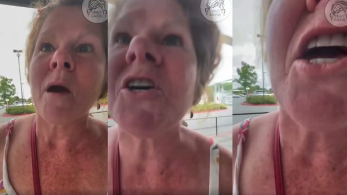 Crazy Karen Harasses Woman Over "Abolish Ice" Sticker On Her Car