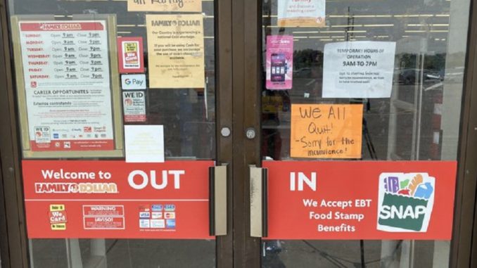 Family Dollar Employees Pull a 'Exit-Stage-Left' at Nebraska Store